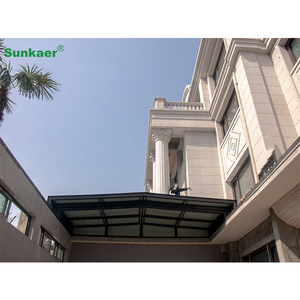 رخيصة الثمن العلبة قابل للسحب المظلات في الهواء الطلق البولي كربونات الألومنيوم سقف الفناء شرفة مخصصة غرفة الشمس - Product Image 4