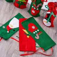 Xmas Designs Noël Bouteille De Vin Couvre Bouteille Pull Robe Feutre Noël Vin Manches Bouteille De Vin cadeau Sacs