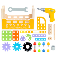 Juego de Tren de Juguete de Madera Transformable, Bloques de Construcción Montessori, Regalo para Niños Mayores de 3 Años, Madera Maciza Segura, Juego Creativo