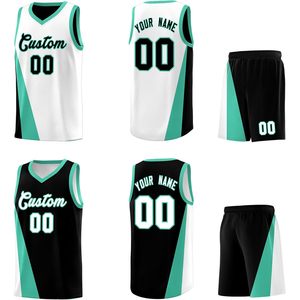 Uniforme de Baloncesto Personalizado Reversible Unisex para Adultos, Cuello en V, Sublimado, Absorbente de Humedad, 340 Gramos - Product Image 2