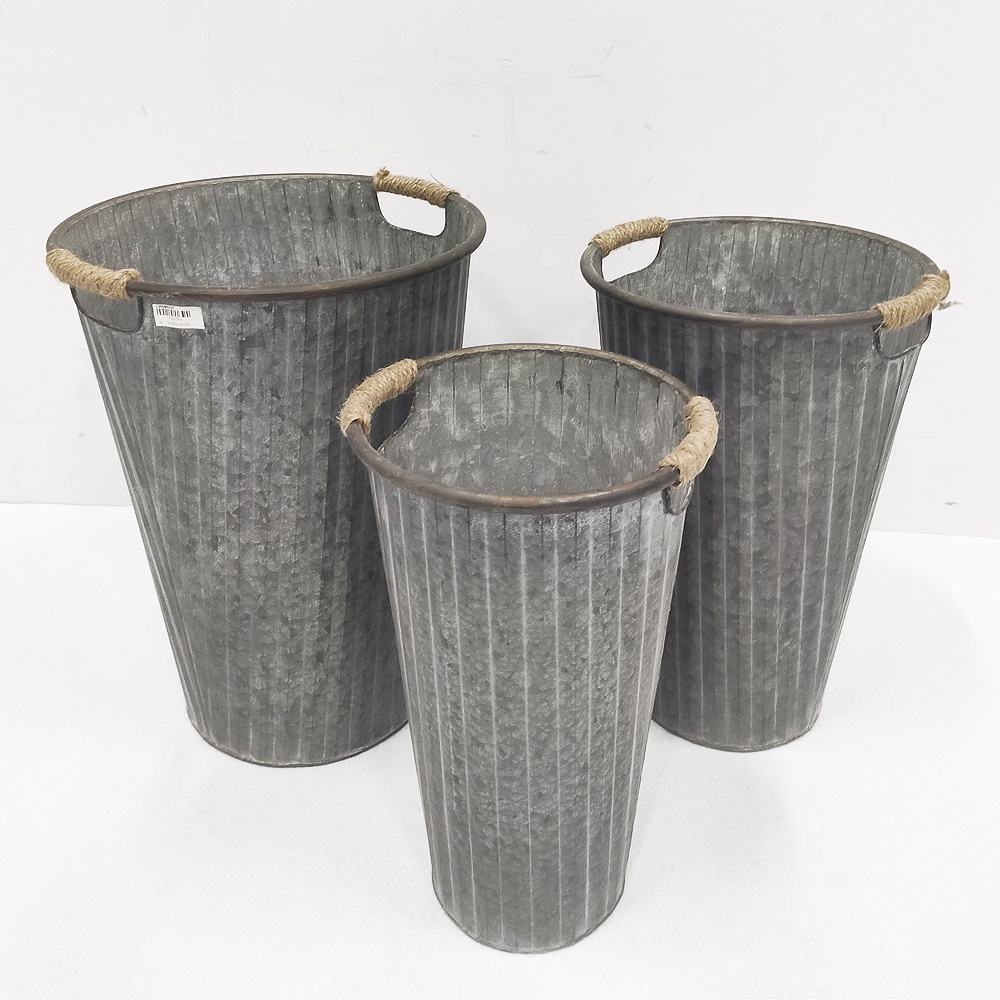 Vasi Vintage Vasi In Latta Vintage Per Fiori - Confezione Da 2, Stile Shabby Chic | Ideali Per Casa E Matrimoni Vaso Latte Galvanizzato Matrimonio