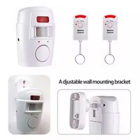 Detektor Keamanan Alarm Sensor Gerak Nirkabel Sistem Peringatan Dalam Ruangan Luar Ruangan dengan Remote Control untuk Garasi Rumah F