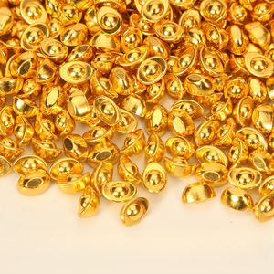 Petits lingots d'or de sable massifs, mini-ornements brillants en alliage simulé, artisanat métallique <span class=keywords><strong>chinois</strong></span>, lot - Product Image 3