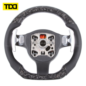 Volante TDD de Fibra de Carbono Real Compatible con Porsche 911 987 997 970 987 958 981 Macan Cayenne Panamera Taycan 2008 2004 2014 - Product Image 5