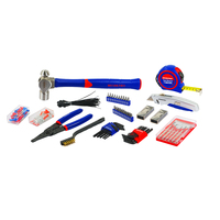 WORKPRO Ensemble d'outils mécaniques 408 pièces, kit d'outils de quincaillerie pour boîte en métal robuste à 3 tiroirs
