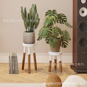 Wooden Planter <b>Shelf</b> Floor Standing 1 Tier Storage Rack For Home Living Room <b>Bedroom</b> Garden Decorative Bench - Product Image 1
