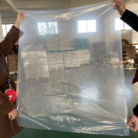 Poly sac ouvert à plat plastique LDPE transparent 2mil paquet alimentaire thermoscellé sac à gousset latéral gravure impression HDPE Transparent TL accepter