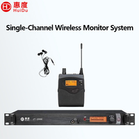 Système de monitoring intra-auriculaire stéréo sans fil UHF PLL professionnel avec 40 canaux préréglés, en métal et ABS, JT-2000