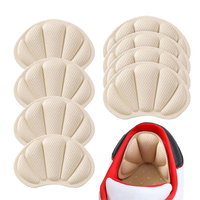 Protections de talon en mousse à mémoire de forme en forme de coquille, 6 mm d'épaisseur, anti-usure, coussinets antidérapants pour chaussures, prévention des ampoules
