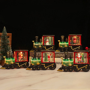 Nuevas Decoraciones Navideñas, Tren Luminoso con Agua, Pequeñas Lámparas, Tren Thomas, Lámparas Navideñas - Product Image 1