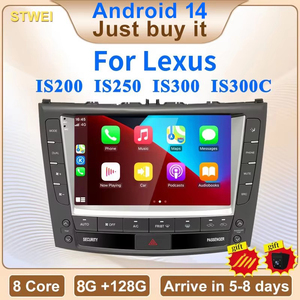 Système multimédia stéréo intelligent 9 pouces Android 14 GPS DSP avec lecteur vidéo, CarPlay sans fil et Android Auto pour tableau de bord - Product Image 2