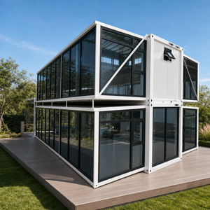 Maisons modulaires conteneurs à mur rideau en verre 40 pieds pour cafés, showrooms, hôtels, villas, complexes hôteliers, glamping, maisons d'hôtes, auberges, restaurants - Product Image 2