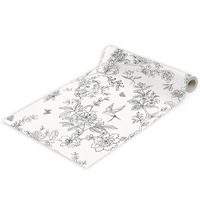 Autocollants muraux imperméables en PVC personnalisés pour salon, décoration intérieure, fresques murales à motif répété chinois