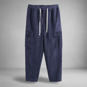<span class=keywords><strong>Pantaloni</strong></span> <span class=keywords><strong>a</strong></span> Gamba Larga <span class=keywords><strong>in</strong></span> <span class=keywords><strong>Velluto</strong></span> <span class=keywords><strong>a</strong></span> <span class=keywords><strong>Coste</strong></span> Personalizzati, Casual, Spessi con Coulisse, Tinta Unita D163 - Product Image 3
