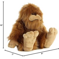 Peluche Bigfoot personnalisée, douce, marron, en fourrure, monstre de la forêt, cadeau personnalisé, peluche lestée Bigfoot