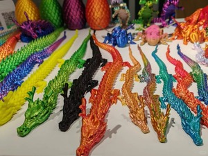 Venta al por mayor de fábrica: Dragón chino impreso en 3D para decoración, juguete de dragón 3D impreso, gran oferta, regalo para niños - Product Image 4