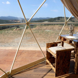 Vente de maison de dôme géodésique de bâche de PVC de <span class=keywords><strong>5M</strong></span> pour l'hôtel ou le petit événement de 20 à 100 personnes - Product Image 4