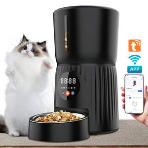 CITICITY Automatic Timing Smart Pet <b>Feeder</b> Voice-Activated Remote Feeding Machine for <b>Cats</b> Dogs Product Pet Bowls <b>Feeders</b> - Product Image 4