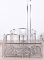 Panier de Friture Commercial en Acier Inoxydable Grande Capacité Carré pour Restaurant et Cuisine - Vente en Gros Fabricant