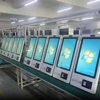 Kiosco de Autoservicio con Pantalla Táctil Capacitiva de 21'', 24'', 27'', 32'' para Interiores y Exteriores, Kioscos de Pago para Restaurantes de Comida Rápida