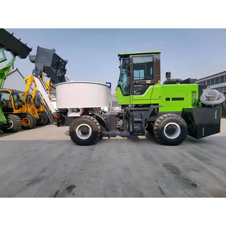 Mini caminhão de concreto para carregamento, pequeno 2 3 4 9 15 medidores cúbico móvel 4x4 com misturador de concreto