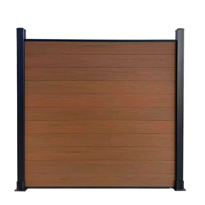 Kit de clôture de jardin en WPC résistant au vent, avec poteaux en aluminium de 6 pieds et panneaux composites pour clôture extérieure d'intimité - Product Image 3