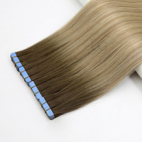 UGlamour 2026 Nouvelle Conception Extensions de Cheveux à Bandes Adhésives Fines, Douces et Légères, Qualité Premium 12A, Cheveux Humains