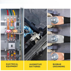 Kit de 80 Terminales de Alambre de Cobre y Estaño, AWG 8 6 4 2, Conectores de Batería de Alta Resistencia para Uso Automotriz - Product Image 4