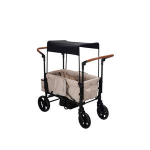 Kereta dorong bayi lipat anak-anak, kereta dorong tenda berkemah bepergian dengan roda besar mewah - Product Image 3