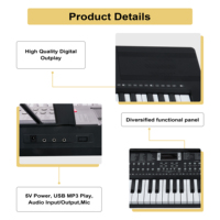 MY MUSIC MY-663 Portable 61-Key Digital Piano Electronic Keyboard Built-In Speaker Lightweight Plastic Body Educational Electric