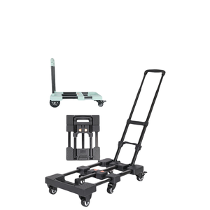 Chariot de supermarché pliable à quatre roues pour usage domestique, capacité 200 kg, pour le transport de sacs de céréales, OEM - Product Image 4