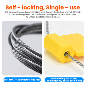 Con Dấu Cáp RFID Bảo Mật Cao Con Dấu Dây RFID Có Thể Ghi Được Con Dấu Chốt Buộc Cáp NFC HF RFID - Product Image 4