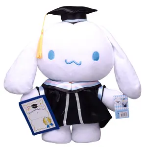 Graduierungsfeier Sanrio Plüsch Kuromi entzückendes Karikaturmuster gefüllte Tiere Spielzeug Sanrios Graduierungsfeier Push-Spielzeug Geschenke