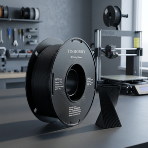 Filamento PETG TINMORRY de 1.75mm, Filamento de Impresión 3D Rápido PETG-Eco, para Impresora 3D FDM Bambu Lab/Creality, 1 Bobina de 1 KG, Negro - Product Image 3
