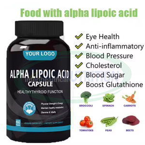 Ausreson <strong>R</strong>-alpha Lipoic Acid Support Capsule Dietary Fiber Supplement Skin Care <strong>ALA</strong> Price 600mg Alpha Lipoic Acid Capsules - Product Image 3