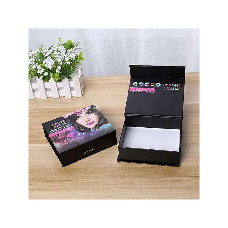 Factory high quality custom contact lens box packaging,retail box for lens