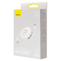 Kabel Data Dapat Ditarik Satu untuk Tiga Pengisian Daya Cepat Aman Seng Magnetik Tipe-c Ke M + L + C PD 20W