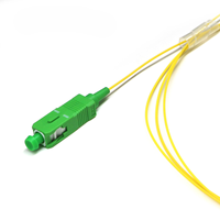 Cable de Comunicación de Red de Fibra Óptica Simplex LC APC Monomodo G652D Estable y Confiable, con Cubierta de PVC/LSZH >70N