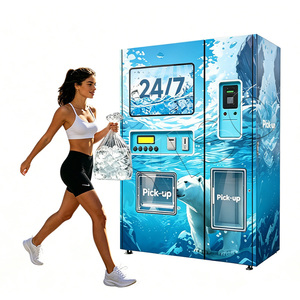 Dual-Revenue Automatic Bagged Ice and Pure Water Vending Machine with Global Cashless Payment Gateway - Product Image 1