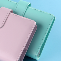 Planificateur d'Affaires Spirale Personnalisé, Agenda de Travail, Reliure Budgétaire, Couverture en Cuir PU, Carnet A5 A6 à 6 Anneaux, Couleur Macaron Sucré