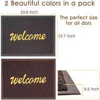 Tapis de sol antidérapant en PVC personnalisé, enroulable, type spaghetti, 11 mm 12 mm, avec support rigide, lavable, pour extérieur, entrée, design Art Déco