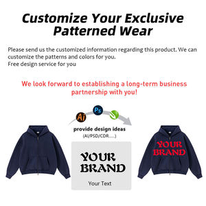 Sweat à capuche zippé vintage OEM, coupe ample et délavée, style boxy, en molleton 400G, double fermeture éclair, pour homme - Product Image 4