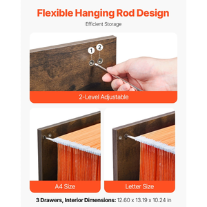 Armoire de rangement en métal moderne, écologique et durable, prix d'usine, 3 tiroirs verrouillables, serrure à clé, réglable, format A4, acier, pour la maison ou le <span class=keywords><strong>bureau</strong></span> - Product Image 4