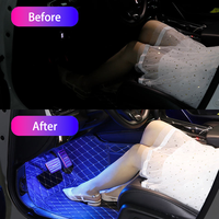 Bande lumineuse LED RGB pour voiture, personnalisable en usine, USB, éclairage d'ambiance automobile, accessoires de lampe d'ambiance, éclairage intérieur LED pour voiture