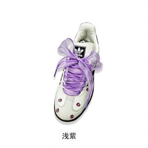 Cordones planos de 4 cm con diseño de cola de pez, estilo lindo, cinta ondulada superpuesta, lazo de flor para el pelo, lazo para pastel para zapatos de princesa, hechos de poliéster - Product Image 2
