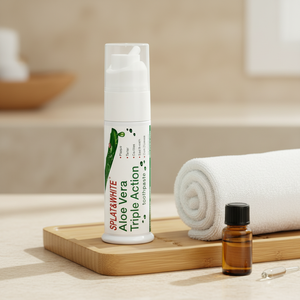 <span class=keywords><strong>Dentifrice</strong></span> 120g aux herbes blanchissantes, haleine fraîche, pour dents sensibles, doux, à l'aloe vera et menthe, triple <span class=keywords><strong>action</strong></span>, au <span class=keywords><strong>charbon</strong></span> actif, pour usage domestique - Product Image 1