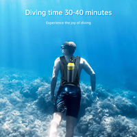 DIDEEP 2026 Nouvelle bouteille de plongée de 2 L, réservoir d'air pour la plongée sous-marine, 30-40 minutes