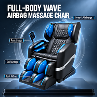 Fauteuil de massage Zhipin en gros, fabricant OEM ODM, petit fauteuil inclinable de massage complet avec airbags, chauffage, rouleaux pour les pieds, Bluetooth et écran LCD