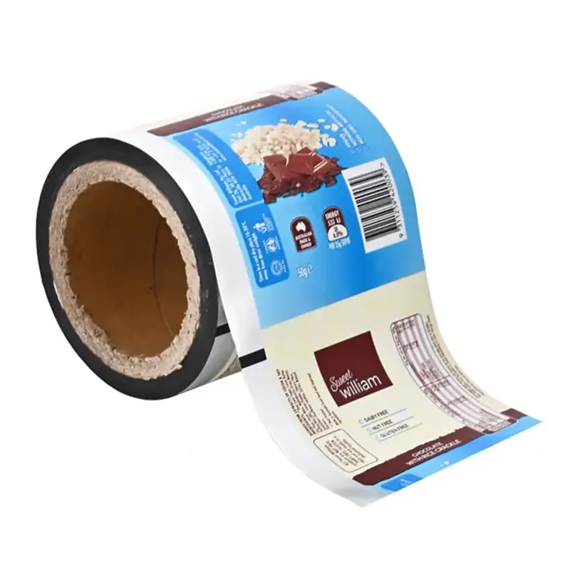 Custom Printed Aluminum Foil Laminated Bags Plastic Roll Stock Film Coffee Tea Sachet Packaging Film
