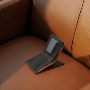 Cartera de Cuero Genuino Boshiho Hecha a Mano para Hombre, Estilo Crazy Horse, Billetera Bifold de Piel de Vacuno Auténtica - Product Image 6